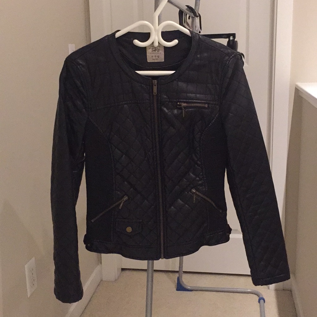 Zara Pleather Biker Jacket
